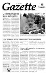 Queen's Gazette - 2001-07-16