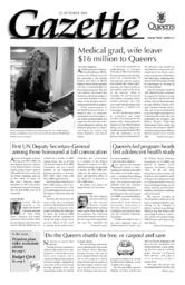 Queen's Gazette - 2001-10-22