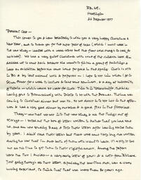 Letter - Whalley to Cece - p. 1