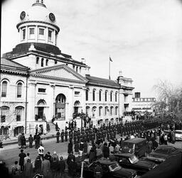 Raising of new Canadian Flag, City Hall, Kingston - V25.5-42-127