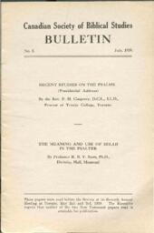 Bulletin, No. 5