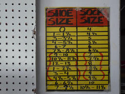 Shoe Size Sock Size Chart