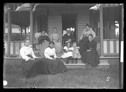 [Cape Vincent, N.Y. Family Gathering on a Porch]