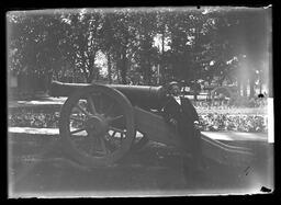 [Man with Cannon in City Park]