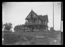 [Cape Vincent, N.Y. Family Gathering infront of House] (#2)