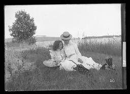 [Woman and Girl in a Field]