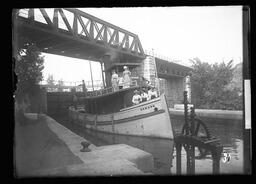 [The Edmond Coming out of the Kingston Mills Locks]