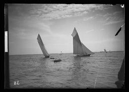 [Two Sailboats and Two Row Boats]