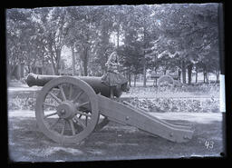 [Girl on a Cannon in City Park, Kingston]