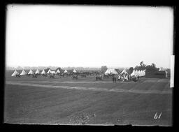 [Military Camp with a Public Gathering and Tents (possibly RCHA)]