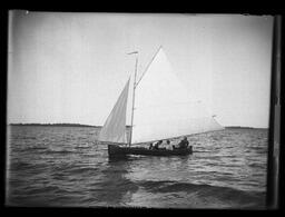 [Sail Boat with Two Women and a Man]
