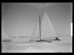 [Ice Boat, the Snow Cloud off Cedar Island]