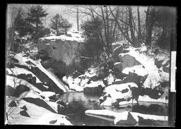 [Landscape Scene With Snow, Rocks and Water]