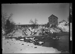 [Mill at Kingston Mills in Winter]