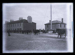 [Horses (RCHA) and Photographer at Fort Frontenac]