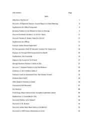 City Council Minutes Index - 1846-1849