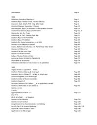 City Council Minutes Index - 1854-1860
