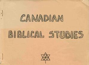 The Canadian Society of Biblical Studies fonds